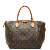 ルイ ヴィトン モノグラム テュレンMM ハンドバッグ M48814 ブラウン PVC レザー レディース LOUIS VUITTON 【中古】